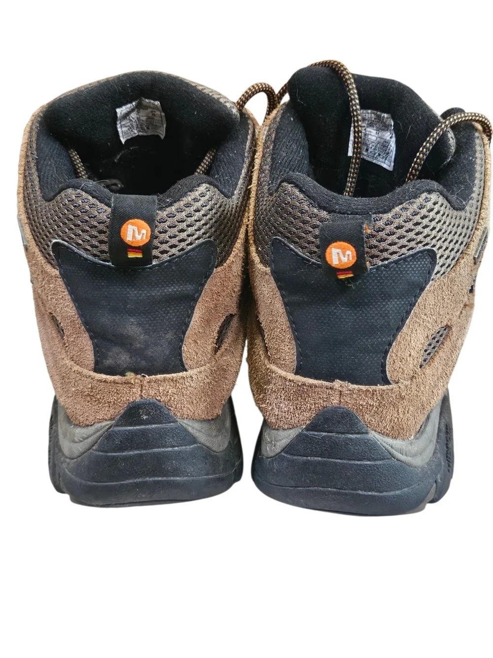 Merrell Brown and Black Men's Mid-Height Hiking Boots